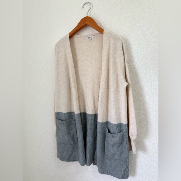 Madewell Edgewater Bubble-Sleeve Cardigan Sweater in Colorblock Women’s Size S - Picture 4 of 6
